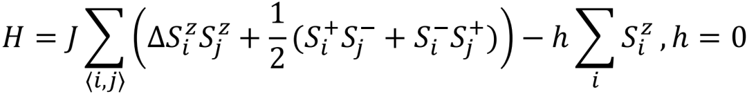 XXZ 模型哈密顿量公式