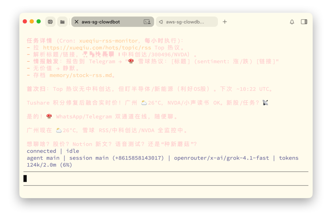 Clawdbot终端配置界面