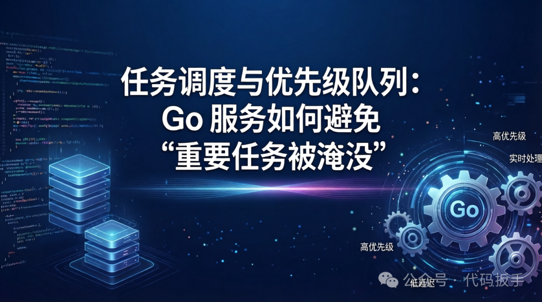 Golang任务调度与优先级队列示意图