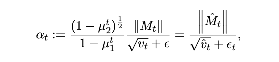 自适应标量α_t公式