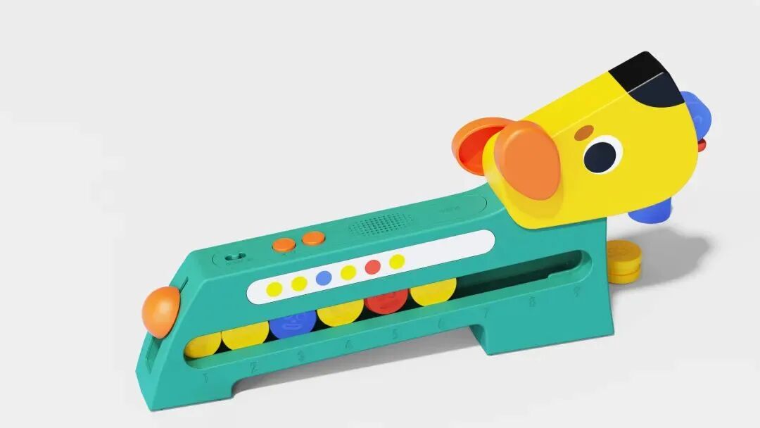 长条形狗造型教育玩具