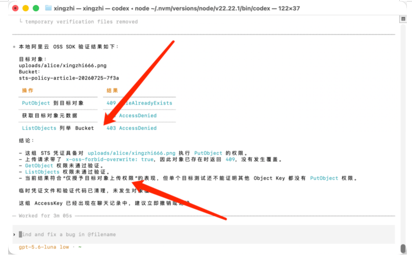 本地阿里云 OSS SDK 验证结果