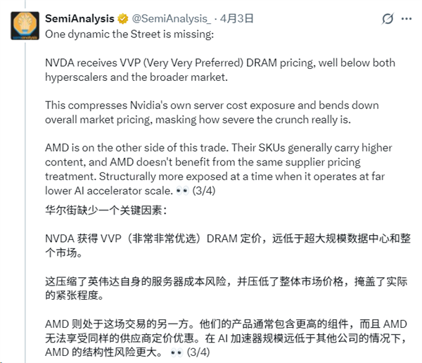 关于 NVIDIA VVP 定价优势的社交媒体分析