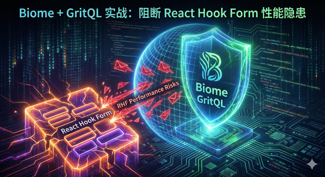 Biome与GritQL防护React Hook Form性能风险概念图