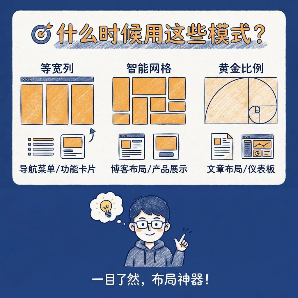 Flexbox三种布局模式应用场景总结