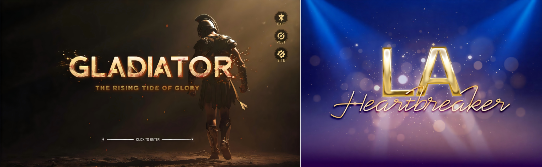 《GLADIATOR》与《LA Heartbreaker》游戏界面
