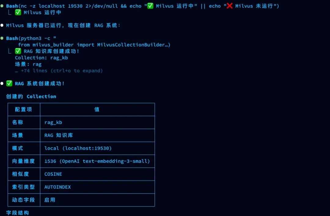 RAG 知识库创建成功及配置详情
