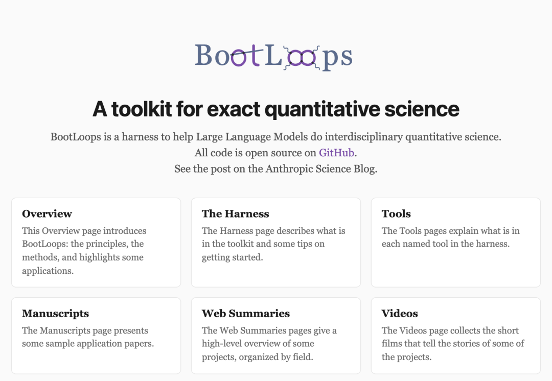 BootLoops工具包官网首页截图