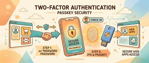 双因子认证与Passkey认证机制对比示意图