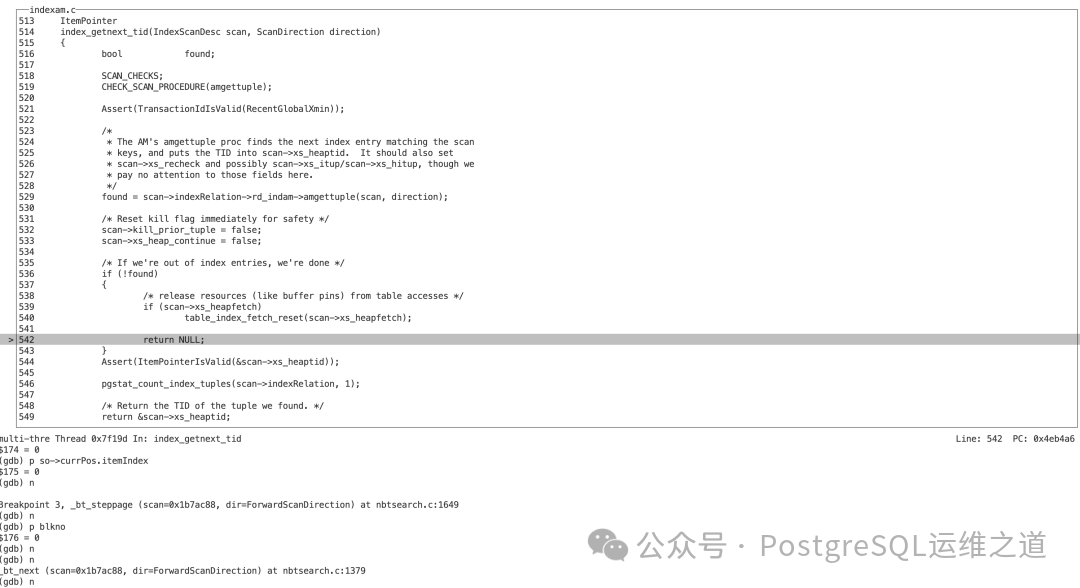 调试：index_getnext_tid返回NULL