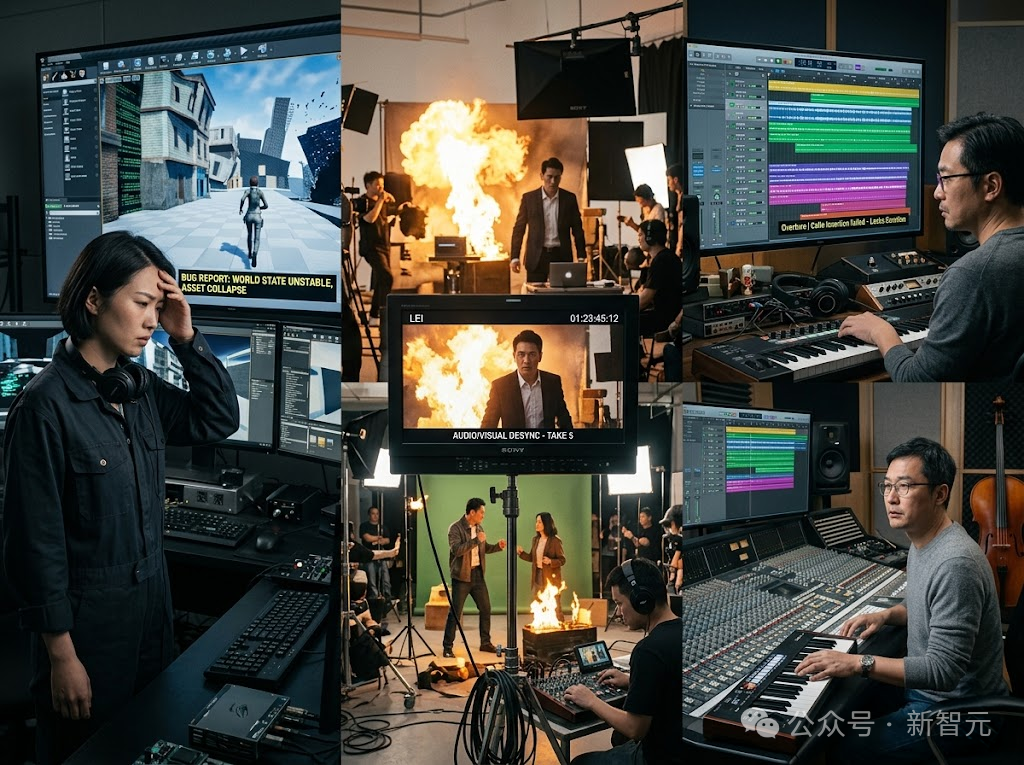电影后期制作中的技术故障与紧张状态