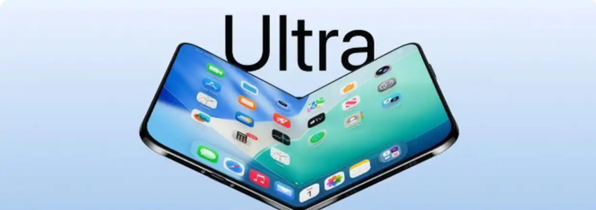 Ultra字样的折叠屏手机宣传概念图