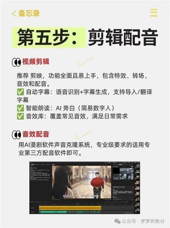 剪辑配音流程
