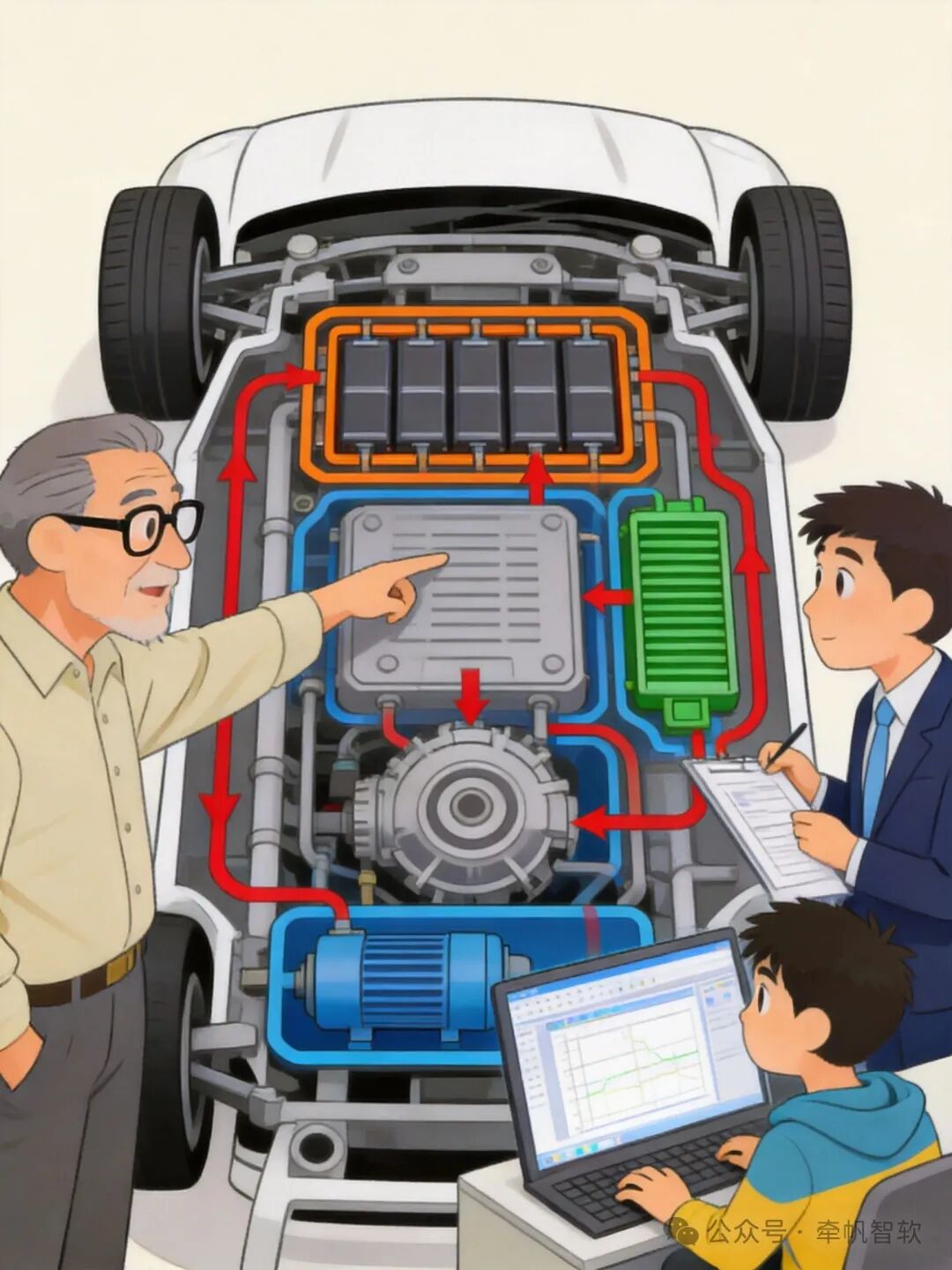 新能源汽车多学科耦合仿真场景