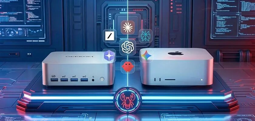 Mac mini 与 Geekon Mini PC 对比图