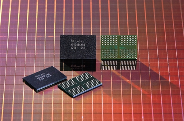 SK hynix DRAM 内存颗粒芯片特写