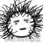 表达困惑或无奈情绪的卡通头像