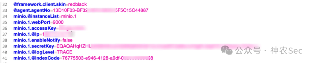 MinIO配置文件内容