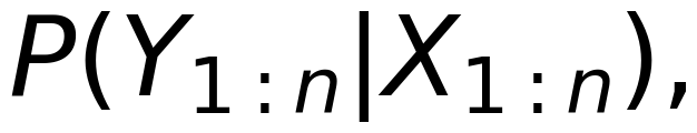 信道转移概率P(Y1:n|X1:n)