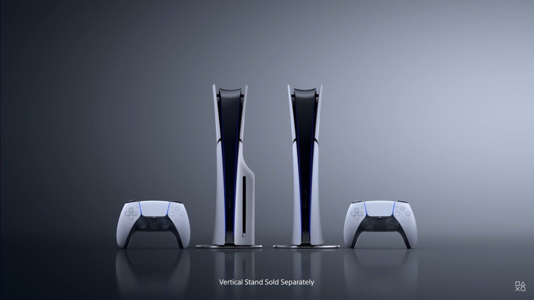PlayStation 5光驱版与数字版主机的产品展示图 | 来源:PlayStation