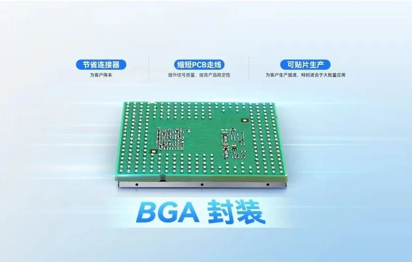 BGA封装优势示意图