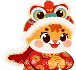 春节主题的卡通舞狮老虎表情包