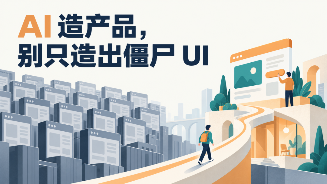 AI 造产品别只造出僵尸 UI 的插画