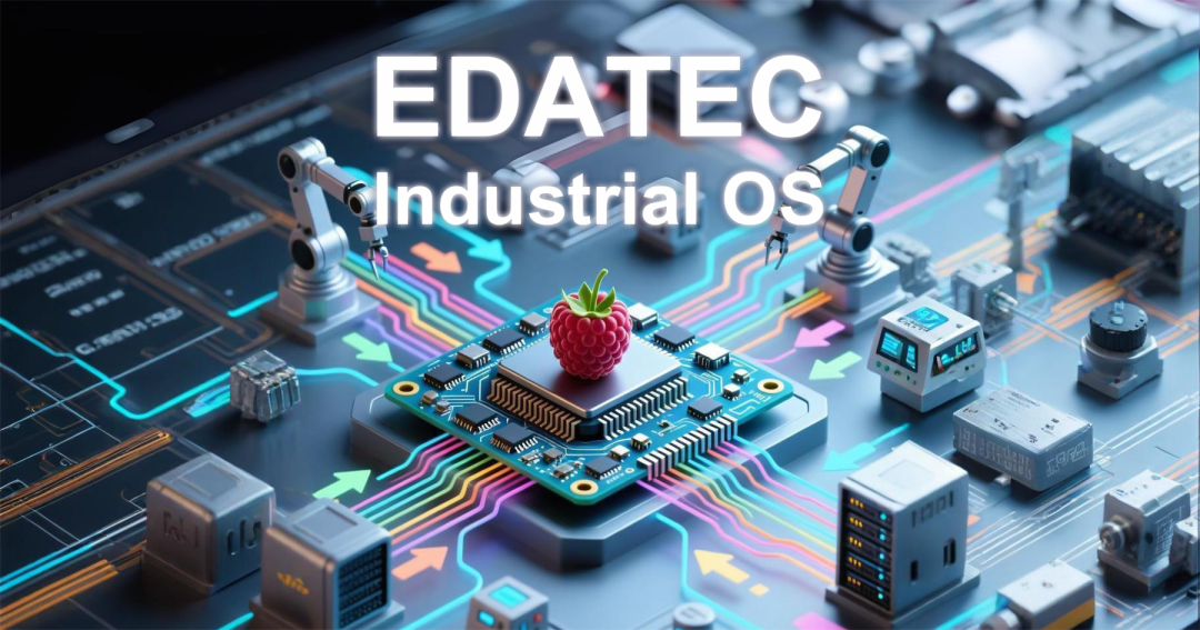 展示EDATEC Industrial OS的科技感产品插图