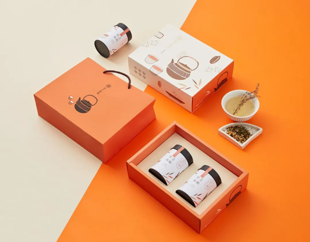 甘之如饴茶礼盒套装展示
