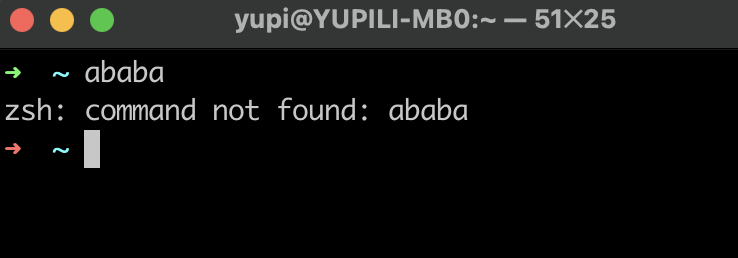 终端命令未找到报错截图