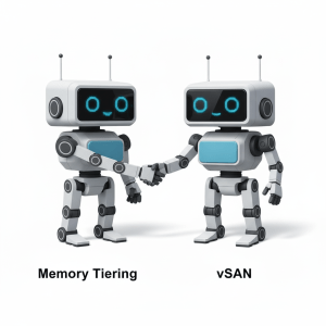 内存分层与vSAN共存示意图