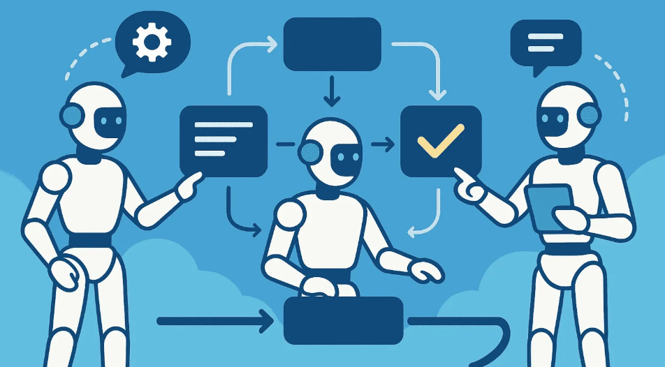 AI智能体工作流程概念图