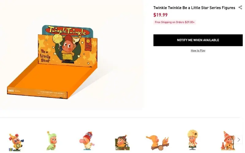 Twinkle Twinkle系列星星人玩偶产品图