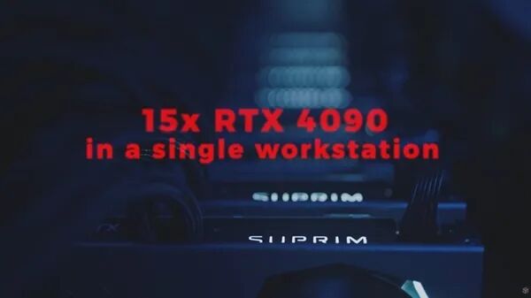 15x RTX 4090 单工作站渲染配置