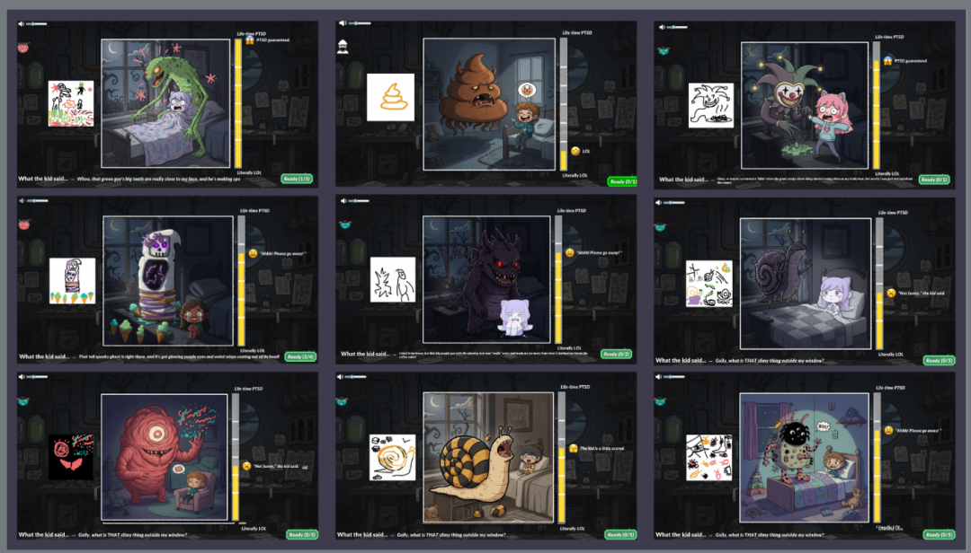 《Nightmare Company》中AI生成的噩梦场景