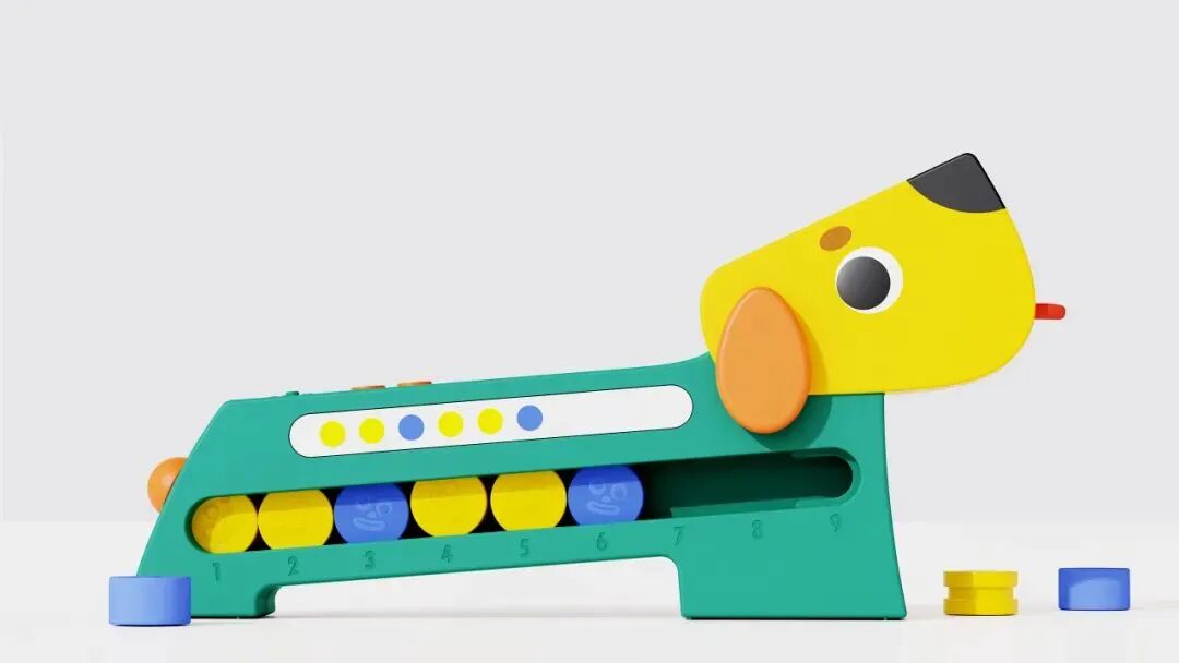 数字小狗玩具特写