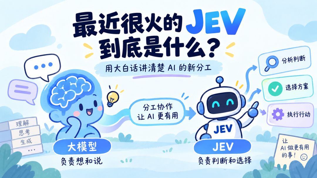 Jev与大模型分工协作科普示意图