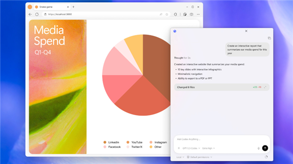 Codex生成交互式数据报告示例