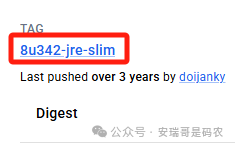 另一个 JDK 8 slim 版本镜像