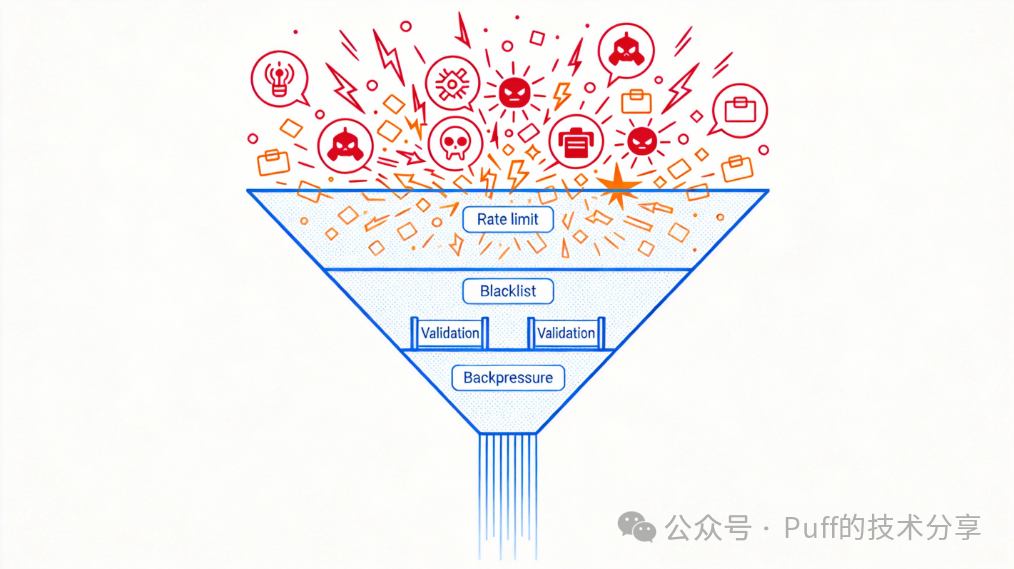 网关入口治理漏斗示意图