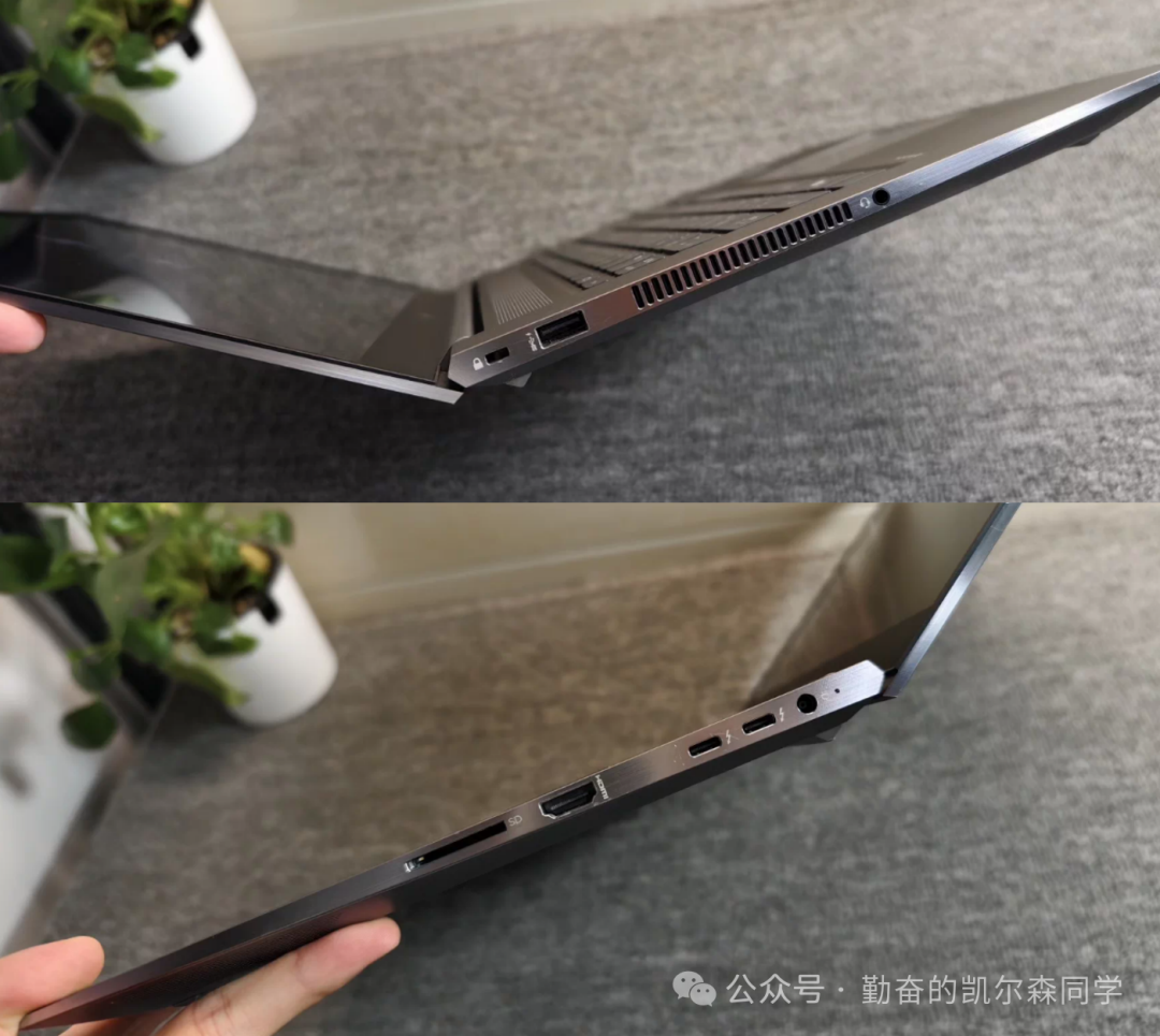 ZBook Studio G8机身侧面接口特写